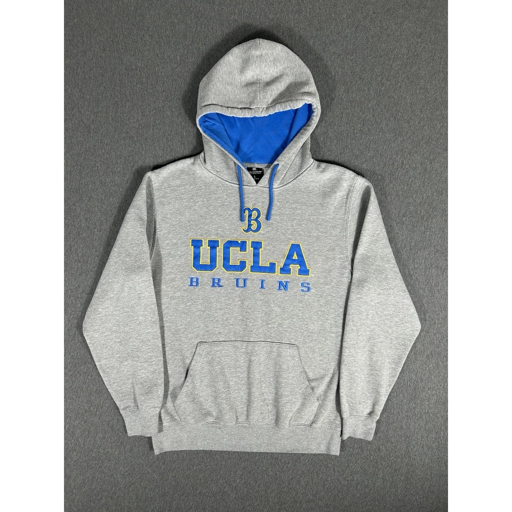 UCLA Bruins Hoodie Mens Colosseum Gray Blue Embroidered Sweatshirt L